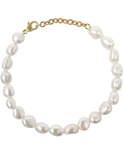 Kiri & Belle Alyssa All Baroque Pearl Filled Bracelet - Metallic