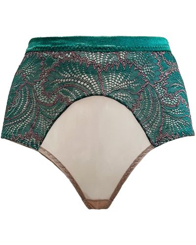 Carol Coelho Twist & Shout High-waisted Panty - Green