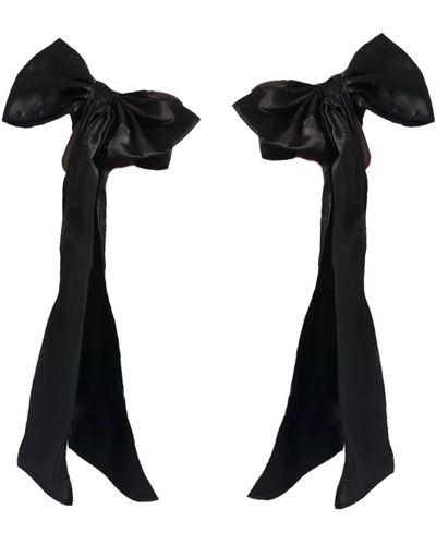 HIGH HEEL JUNGLE by KATHRYN EISMAN Grande Bow Sleeve - Black
