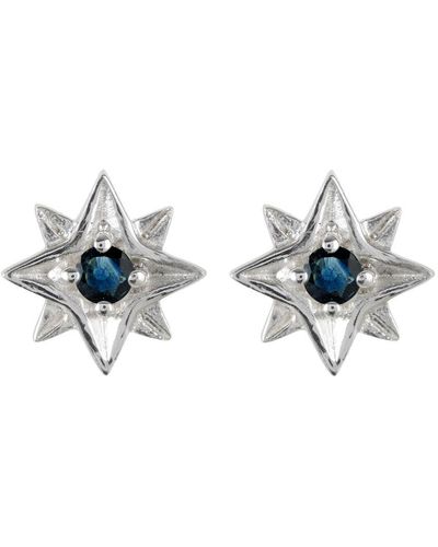 Charlotte's Web Jewellery Guiding North Star Stud Earrings - Blue