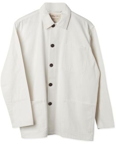 Uskees The 3001 Buttoned Overshirt - White