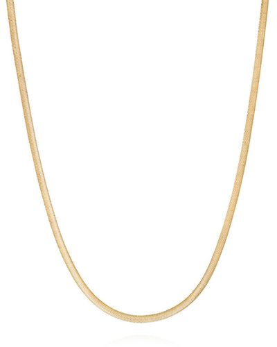 33mm Sierra Snakeskin Chain Necklace - Metallic