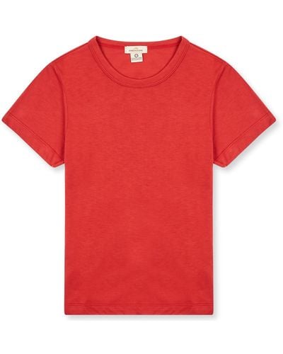 Burrows and Hare T-shirt - Red