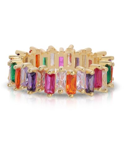 Essentials Baguette Eternity Band - Pink