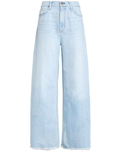 NOEND Heather Mid Rise Wide baggy In Malibu - Blue