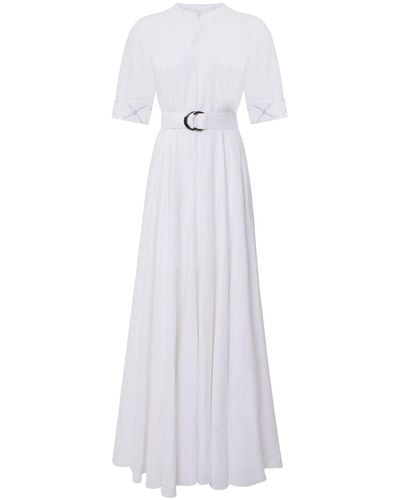 Winifred Mills Elom Maxi Linen Dress - White