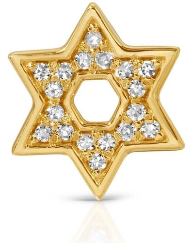 Maya Brenner Pavé Charm Stud - Metallic