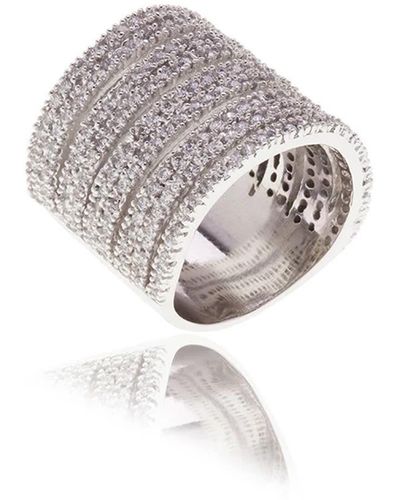 Georgina Jewelry Silver Raffine Dream Ring - White