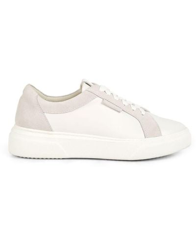 Rag & Co Endler Colour Block Leather Trainers - White