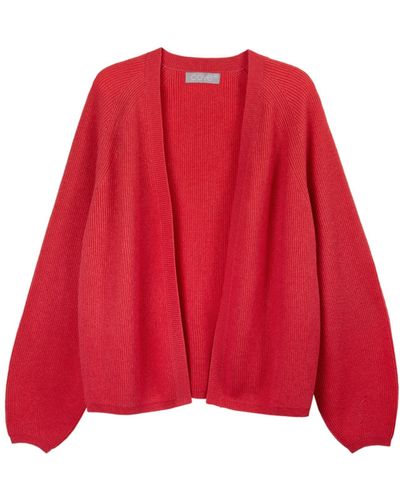 Cove Victoria Ribbed Cardigan - Red
