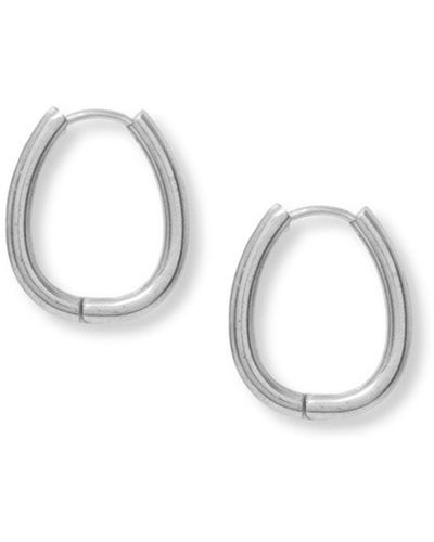 A Weathered Penny Luna Hoops In - Metallic