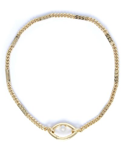 CAPSULE ELEVEN Eye Opener Chain Necklace - Metallic