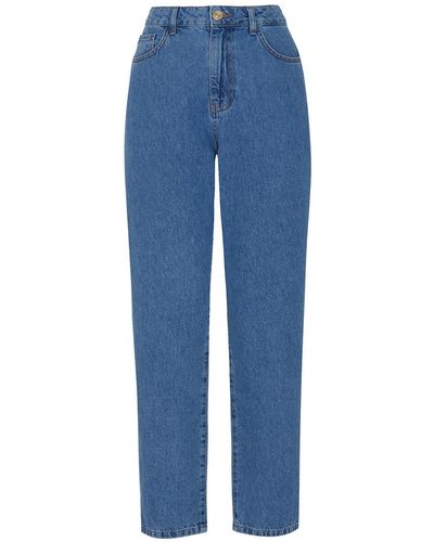 Nocturne High-waisted Mom Jeans - Blue