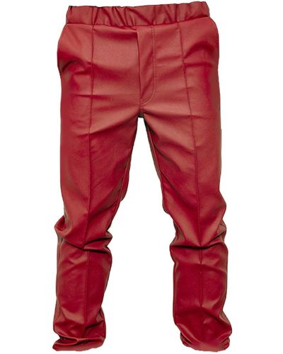 Maison Bogomil Maverick Straight-leg Trousers - Red