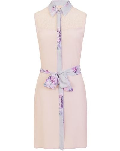 Sophie Cameron Davies Classic Silk Dress Soft Peach - Pink