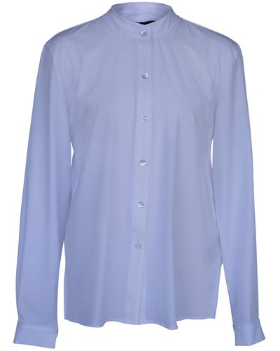 Le Réussi Stylish Pleated Blouse In - Blue