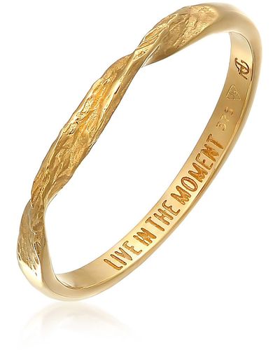 Haze & Glory Moment Solid Gold Ring - Metallic