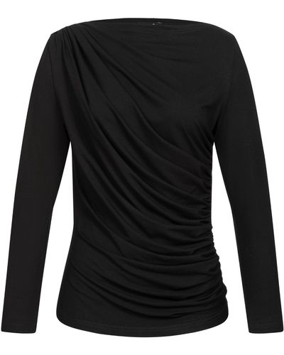Marianna Déri Draped Shirt - Black