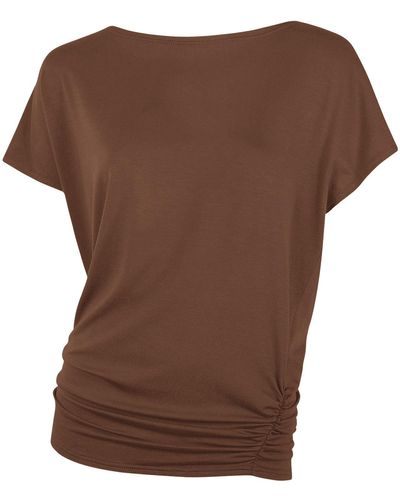 Me & Thee Give Up The Ghost Copper Bamboo Tee - Brown