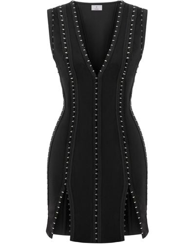 Khéla the Label Chaos Magnet Stretch Jersey Dress With Hook And Eye - Black