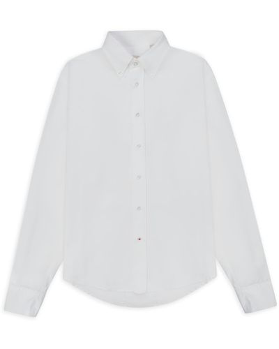Burrows and Hare Oxford Button-down Shirt - White