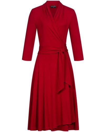 Marianna Déri Jersey Wrap Dress - Red
