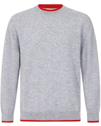 Loop Cashmere S Cashmere Crew Neck Sweater In Quarry - Gray