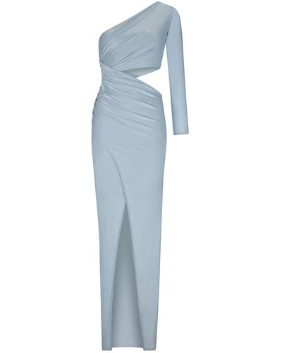 Aguaclara Celeste Maxi Asymetric Dress - Blue