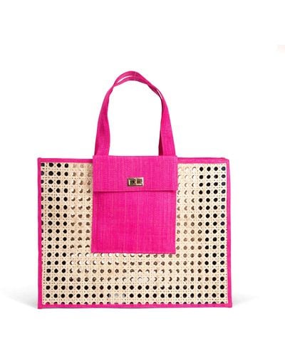 Soli & Sun The Christy Shopper Bag, Pink