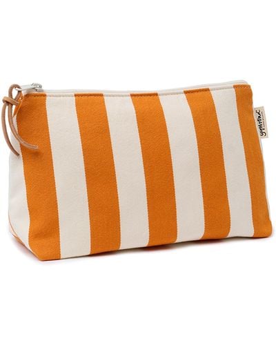 Gyllstad Nora Stripe Sevilla Orange Wash Bag L