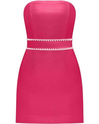 Tia Dorraine Elevated Excellence Mini Dress - Pink