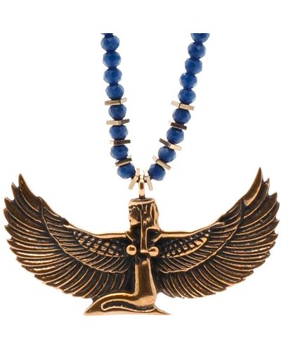 Ebru Jewelry Goddess Isis Necklace - Brown
