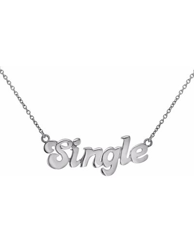 True Rocks Sterling Single Necklace - Metallic