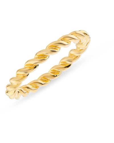 Auree Alhambra Gold Vermeil Twisted Ring - Metallic