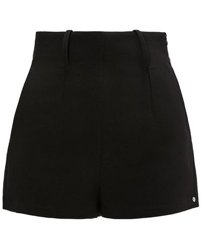 Nissa High Waisted Shorts - Black