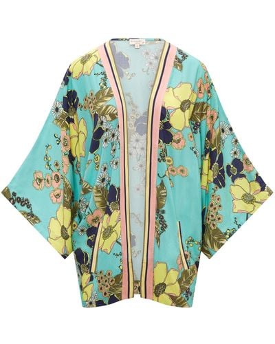 Nooki Design Retro Bloom Kimono - Green