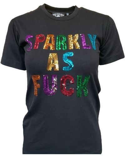 Any Old Iron Sparkly As Fuck T-shirt - Blue