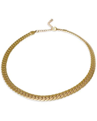 Anisa Sojka Compact Link Necklace - Metallic