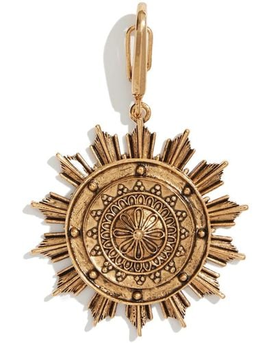 Lovard Sunburst Medallion Charm - Metallic