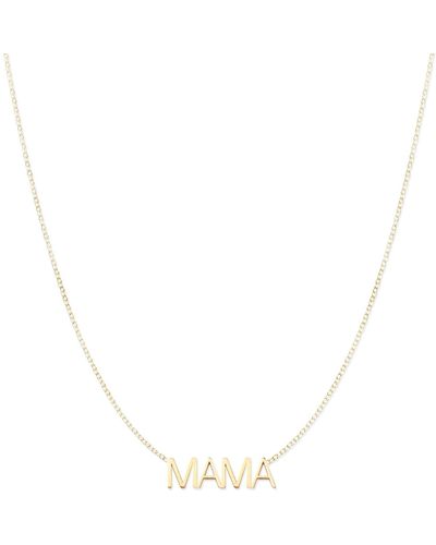 Maya Brenner Mama Necklace - Metallic