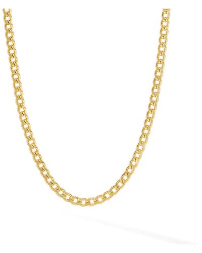 770 Fine Jewelry 3mm Cuban Chain Necklace - Metallic