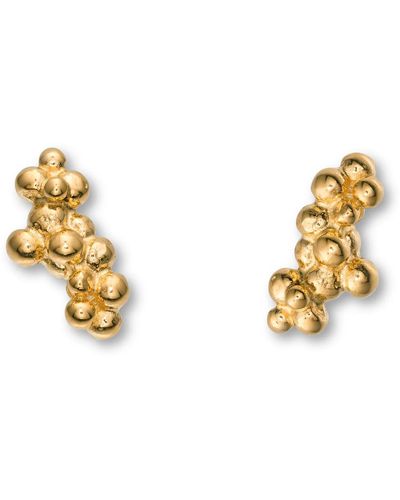 EVA REMENYI Céleste Deux Caviar Stud Earrings - Metallic