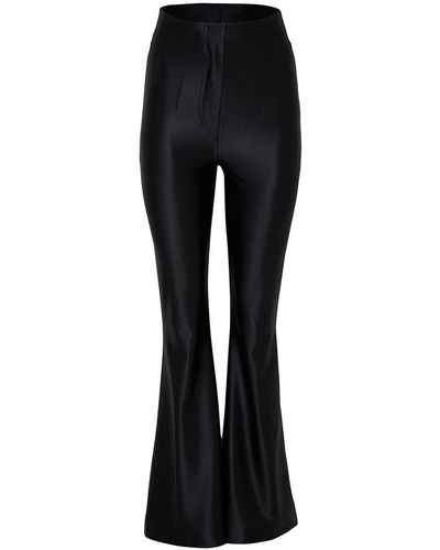 Nocturne High-waisted Slit Trousers - Black