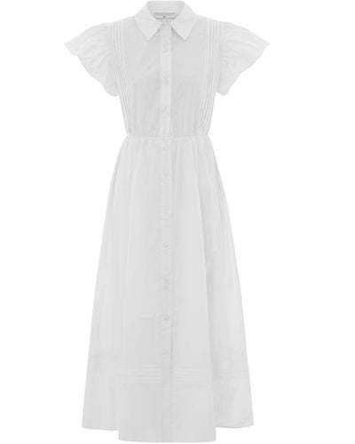 Hortons England The Henley Maxi Dress - White