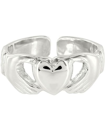 Katie Mullally London Irish Adjustable Claddagh Ring - White