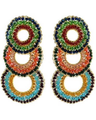 Lavish by Tricia Milaneze Multicolor Gush Handmade Earrings