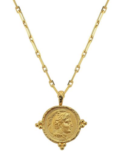 ASSUWA Hercules Coin Medallion Necklace - Metallic