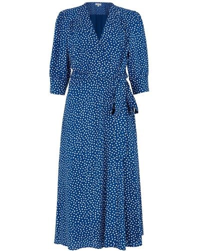 Emily and Fin Marianna Blue Scattered Spot Dress