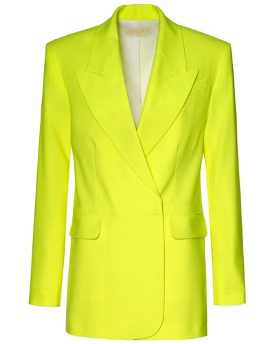 AGGI Blair Laser Yellow Oversized Blazer - Green