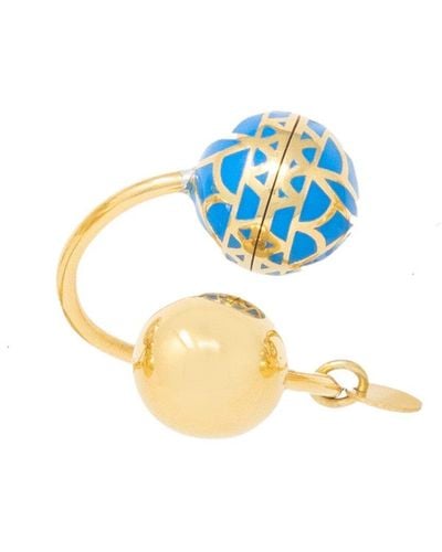 Georgina Jewelry Signature Cobalt Sphere Resin Ring - Blue